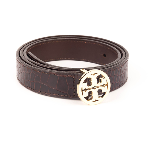 TORY BURCH BROWN CLASSIC BELT | WOMENS - Picture 2 of 4